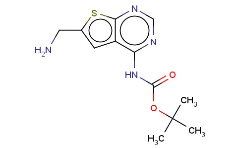 TERT-BUTYL 6-(AMINOMETHYL)THIENO[2,3-D]PYRIMIDIN-4-YLCARBAMATE